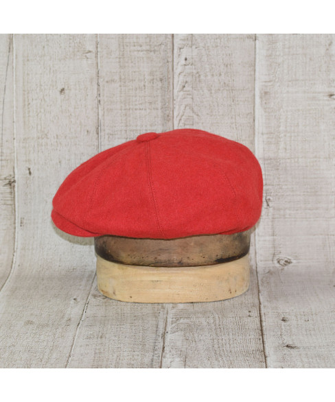 Sapca Model Newsboy Peaky Blinders Rosu Englezesc
