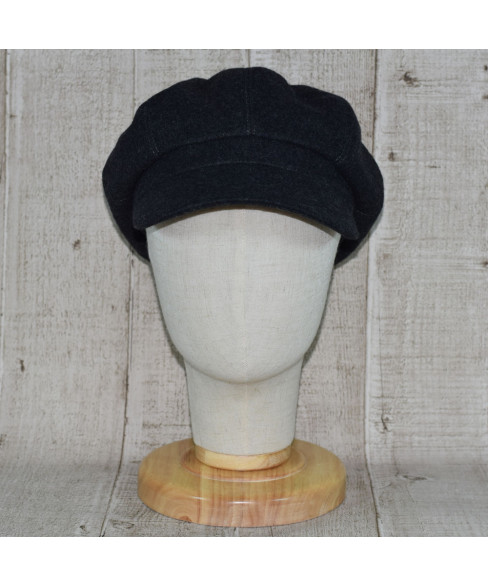 Sapca Model Biker Gri Inchis