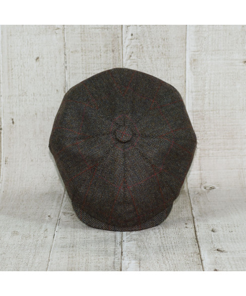 Sapca Model Newsboy Peaky Blinders Herringbone Kaki Carou Portocaliu Sapca Model Newsboy Peaky Blinders Herringbone Kaki Carou Portocaliu
